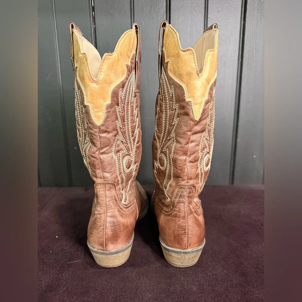 Coconuts by Matisse Brown Western Heeled Boots Cowboy Boots